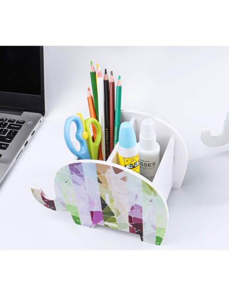 MOKANI Organizador de Escritorio Elefante Multi-funcional 11x18cm