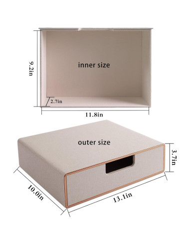 Organizador de Cajones Beige RHCSZ 33.4x25.4x9.4 cm