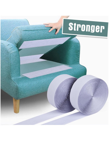 Cinta de Gancho y Bucle Navona 27 pies x 5,08 cm Blanca