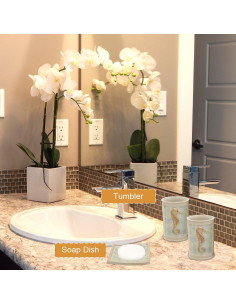 Conjunto de Accesorios de Baño HotSan 5 Piezas Resina 2