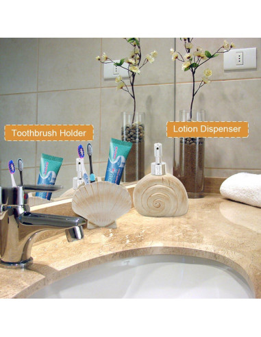 Conjunto de Accesorios de Baño HotSan 5 Piezas Resina