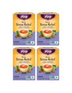 Té Kava Orgánico Yogi Alivio del Estrés - 64 Bolsitas