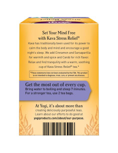 Té Kava Orgánico Yogi Alivio del Estrés - 64 Bolsitas 2