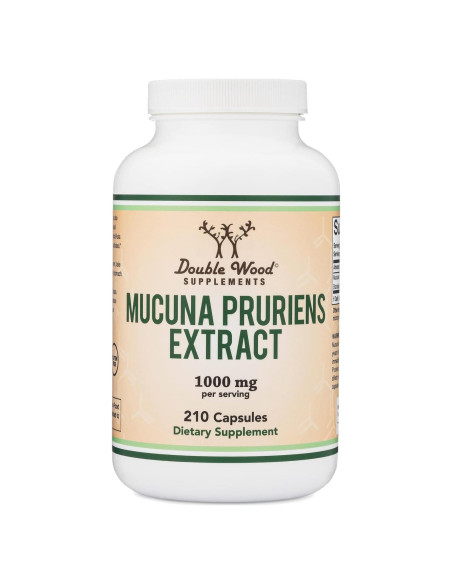 Cápsulas de Mucuna Pruriens Double Wood 210 Unidades 1000mg