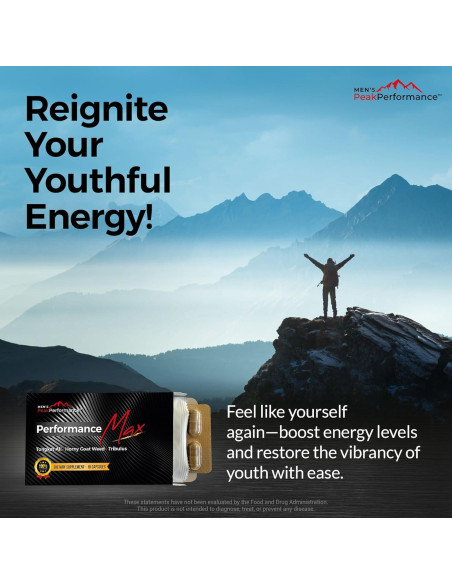 Suplemento PerformanceMax EnduraLife 10 Cápsulas Energía Masculina