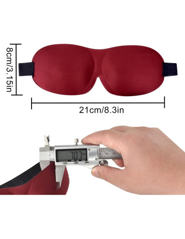 4 Pcs Máscaras de Sueño 3D AccEncyc Antifaz Lavable