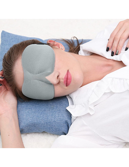 4 Pcs Máscaras de Sueño 3D AccEncyc Antifaz Lavable