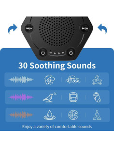 Máquina de Sonido Blanco WowSleep WWN-UB1 30 Sonidos 12 Luces 2