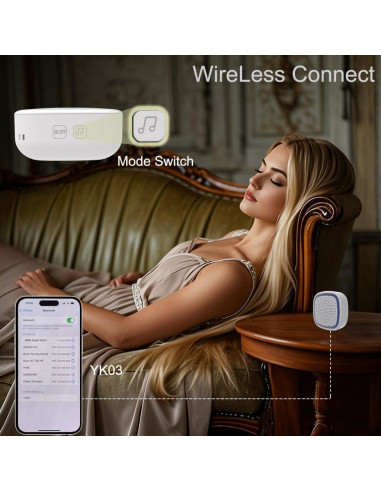 Máquina de Ruido Blanco UNIONOW 36 Sonidos 1800mAh