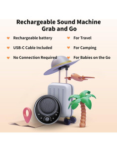 Máquina de Ruido Blanco Portátil XB-B 2000mAH 30 Sonidos 2