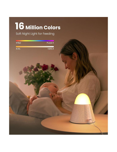 Máquina de Sonido PopoIron con 54 Sonidos y Luz Nocturna