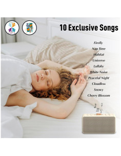 Máquina de Sonido ZOWEETEK con 10 Canciones y 8 Sonidos 2