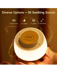 Máquina de Sonido Blanco AUGE LIGHT 30 Sonidos 3 Temporizadores 2