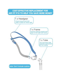 Juego de Reemplazo Everness P10 - Cabezal, Marco, Tubo y Clips 2