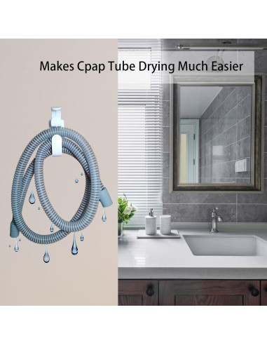 Soporte para Manguera CPAP Yuhuang, Paquete de 2 Ganchos