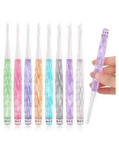 Juego de Ganchillos Coopay 8 Piezas 2.5mm a 6mm Ergonómicos