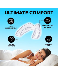 Protector Bucal Nocturno MONIER para Rechinar Dientes - 4 Unidades 2