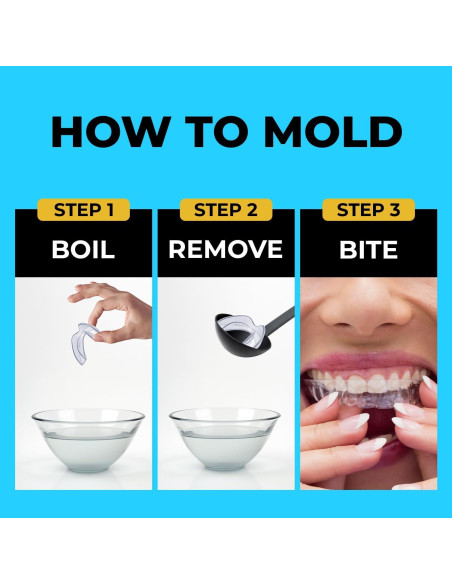 Protector Bucal Nocturno MONIER para Rechinar Dientes - 4 Unidades