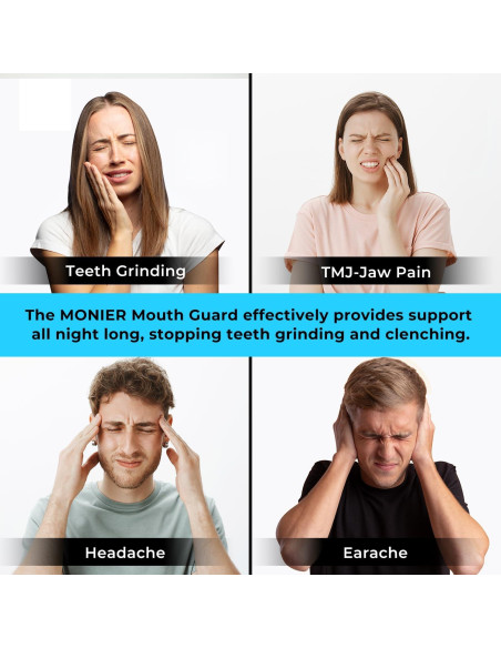 Protector Bucal Nocturno MONIER para Rechinar Dientes - 4 Unidades