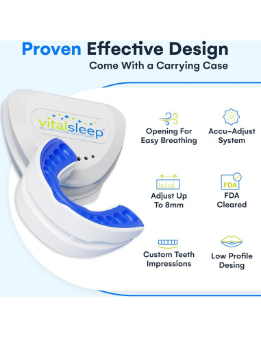 VitalSleep Dispositivo Anti-Ronquidos Ajustable - Set de 2