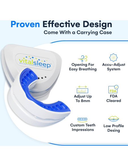 VitalSleep Dispositivo Anti-Ronquidos Ajustable - Set de 2