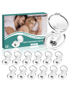 Dispositivo Antisnoring GEHORDEN 12 Clips de Nariz Silicona