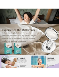 Clip Nasal Antirronquidos Fashion & Smart - Silicona Suave 6 pcs 2