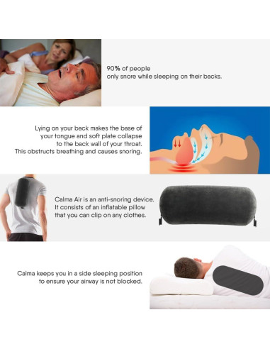 Mochila Antisnoring Whole Nights V2 Inflable para Dormir Lateral