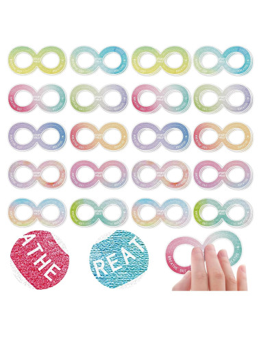 Etiquetas Sensoriales Crtiin 50 Piezas Alivio Estrés Adulto