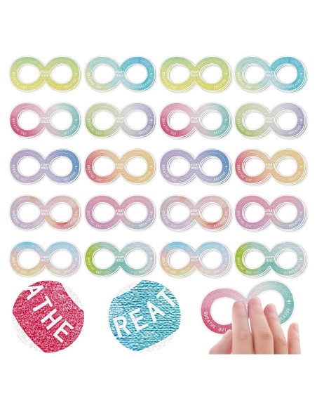 Etiquetas Sensoriales Crtiin 50 Piezas Alivio Estrés Adulto