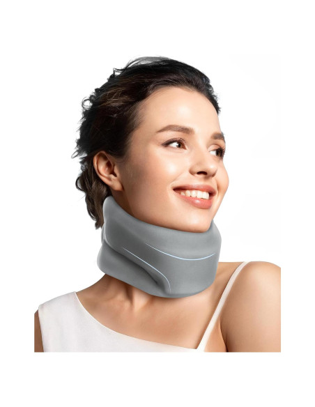 Collar Cervical BETOVIN Mediana 32-40 cm Soporte Cuello Gris