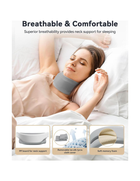 Collar Cervical BETOVIN Mediana 32-40 cm Soporte Cuello Gris