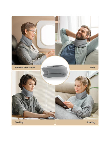 Collar Cervical BETOVIN Mediana 32-40 cm Soporte Cuello Gris