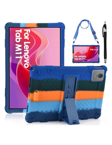 Funda de Silicona DETUOSI para Lenovo Tab M11 11" Azul