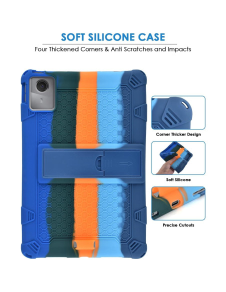 Funda de Silicona DETUOSI para Lenovo Tab M11 11" Azul