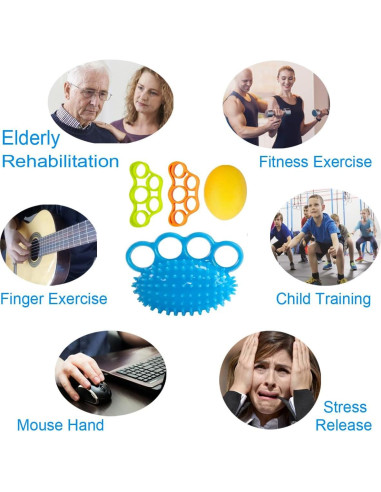 Pelotas de Ejercicio Terapéuticas Qihengzhijia Set de 4