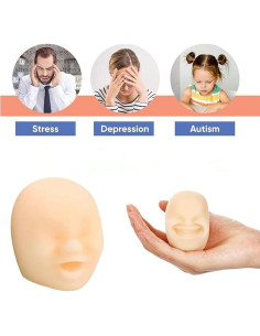 Pelota Antiestrés de Cara Humana MSRRTUSY 6.5 cm 2