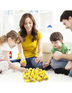 LovesTown 24 Pelotas Antiestrés Amarillas 6.35 cm 2