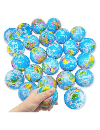 24 Pelotas de Squeeze Globo Jizvxe 6.35 cm Alivio Estrés