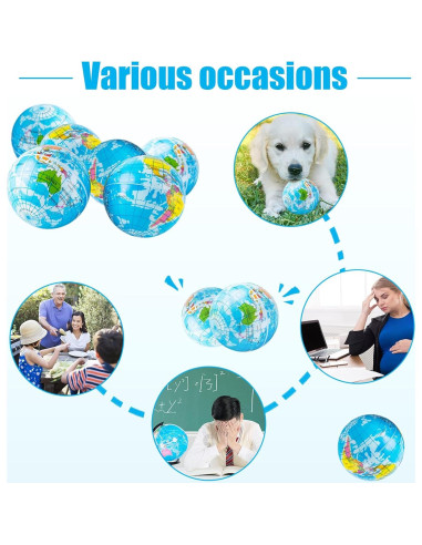 24 Pelotas de Squeeze Globo Jizvxe 6.35 cm Alivio Estrés