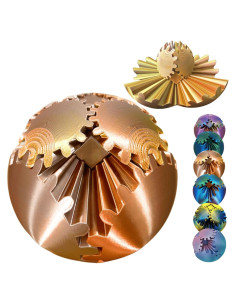 Bola de Engranaje Antiestrés ULTHOOL 10,67 cm Oro Rosa