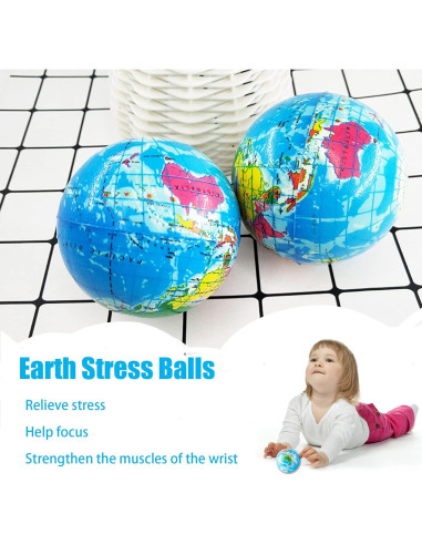 24 Pelotas de Squeeze Globo Jizvxe 6.35 cm Alivio Estrés