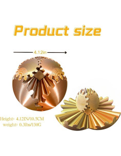 Bola de Engranaje Antiestrés ULTHOOL 10,67 cm Oro Rosa 2