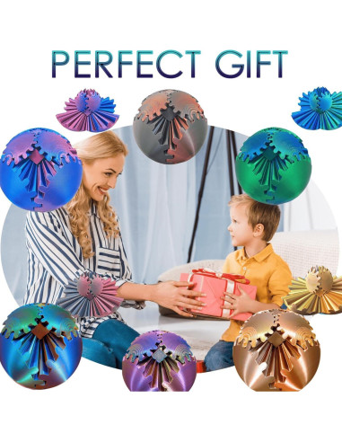 Bola de Engranaje Antiestrés ULTHOOL 10,67 cm Oro Rosa