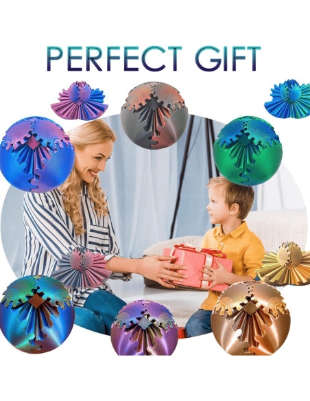 Bola de Engranaje Antiestrés ULTHOOL 10,67 cm Oro Rosa