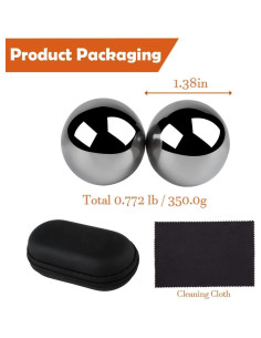 Bolas Baoding Phaicoilo para Mano 3.51 cm Acero Inoxidable 2
