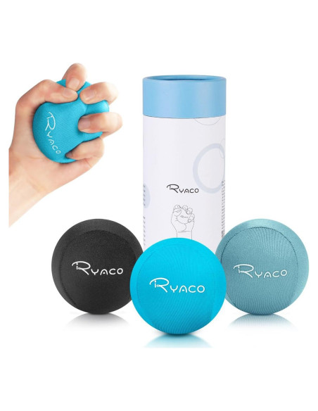 Set de 3 Pelotas de Estrés Ryaco - Gel Suave y Duro