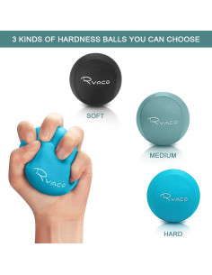 Set de 3 Pelotas de Estrés Ryaco - Gel Suave y Duro 2
