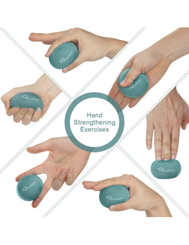 Set de 3 Pelotas de Estrés Ryaco - Gel Suave y Duro