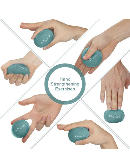 Set de 3 Pelotas de Estrés Ryaco - Gel Suave y Duro